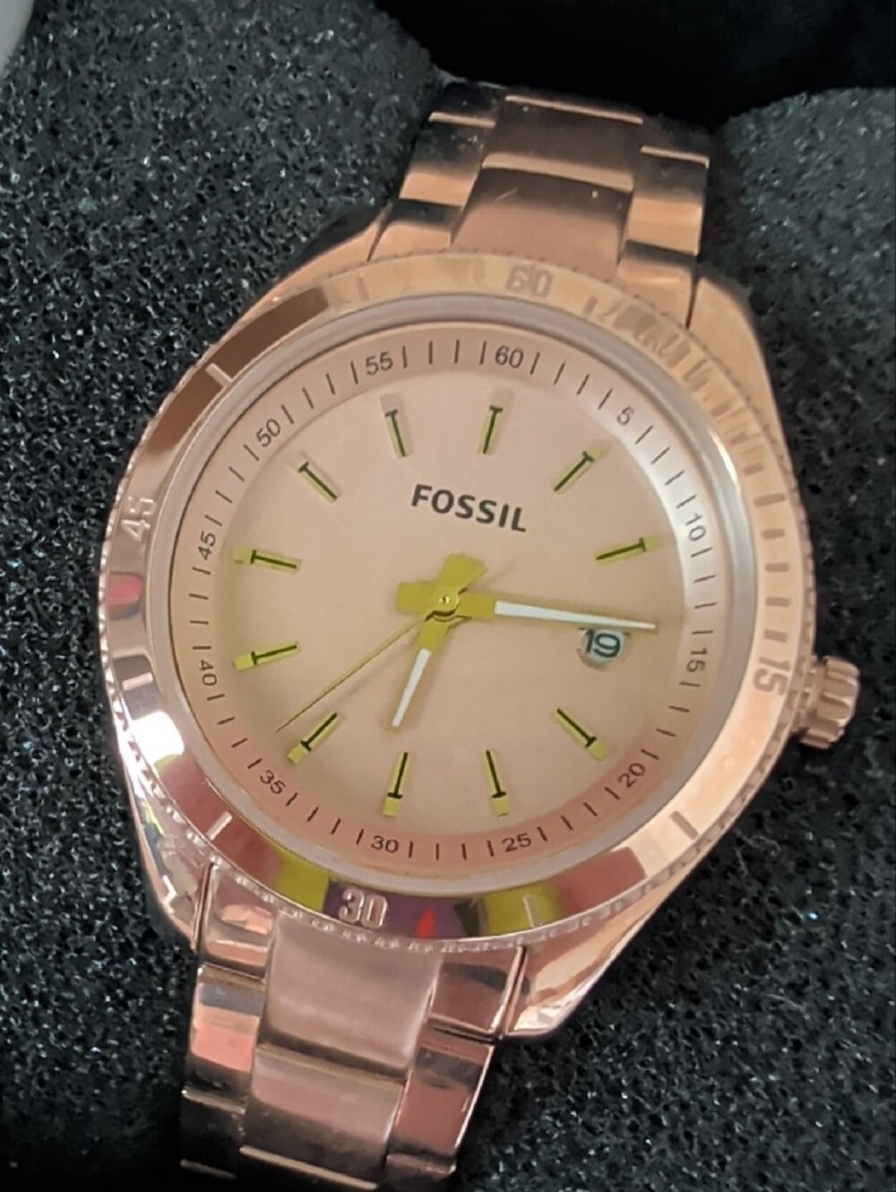 Fossil Rose Gold Tone Bracelet Watch